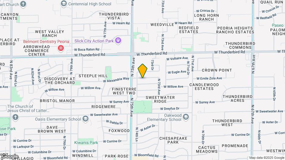 7409 W Emile Zola Ave Map and Location Details