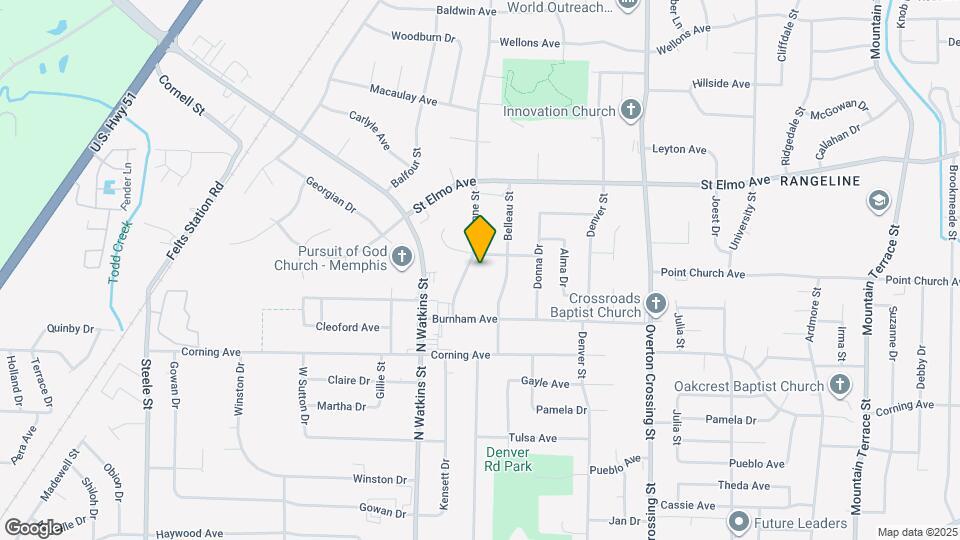 3766 Argonne St Map and Location Details