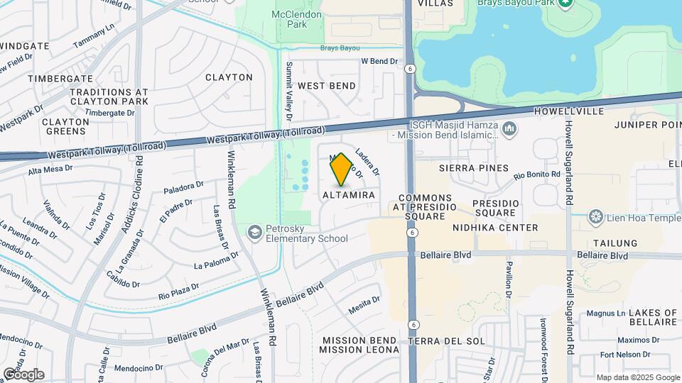 6511 Mesa Vista Ct Map and Location Details