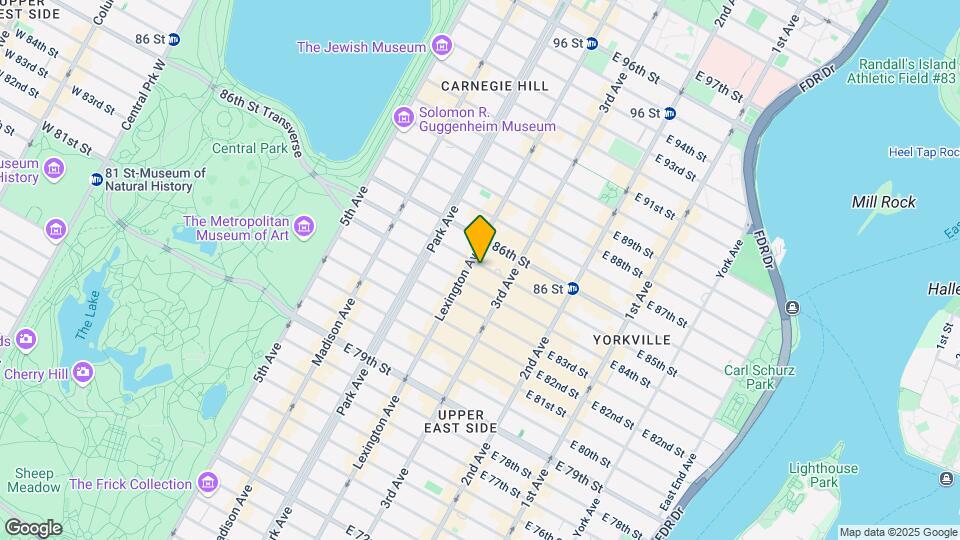154 E 85th St Map and Location Details