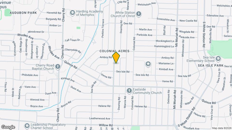 1362 S Perkins Rd Map and Location Details