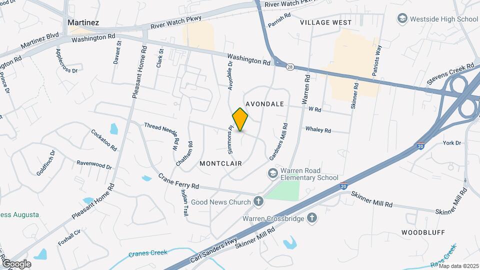 143 Avondale Dr Mapa y Detalles de la Ubicación