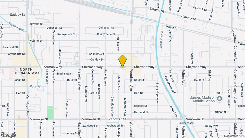13740 Sherman Way Map and Location Details
