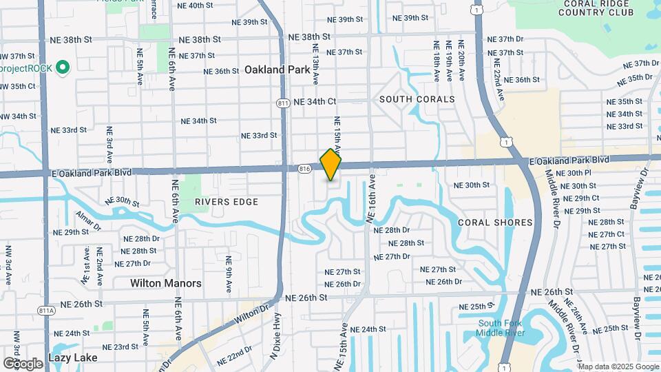 1411-1421-1421 NE 30th Ct Map and Location Details