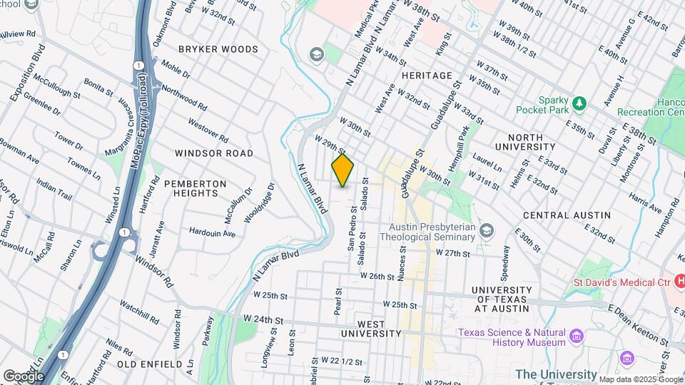 2810 Pearl St Map and Location Details