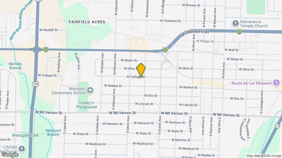 2810 W College St Map and Location Details