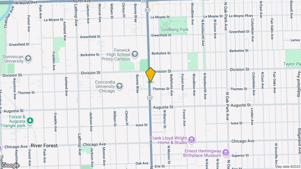 1111 N Harlem Ave Map and Location Details
