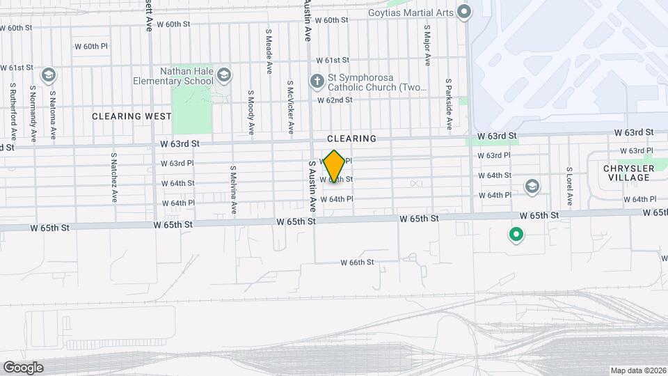 5929 W 64th St Map and Location Details