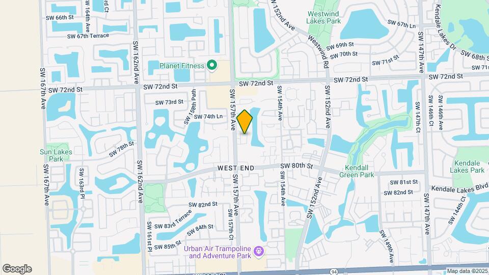 7680 SW 156th Ct Map and Location Details
