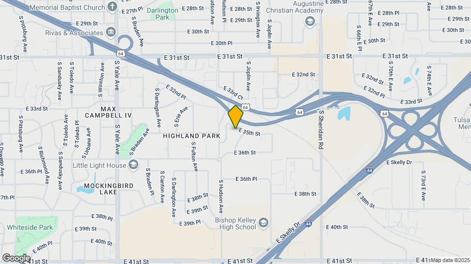 5822 E 35th St Map and Location Details