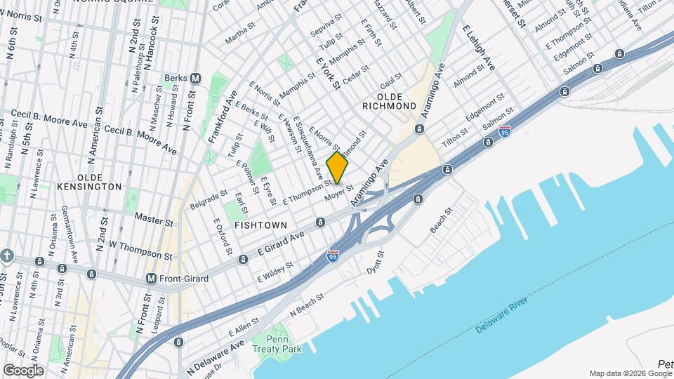 1233 E Colona St Map and Location Details