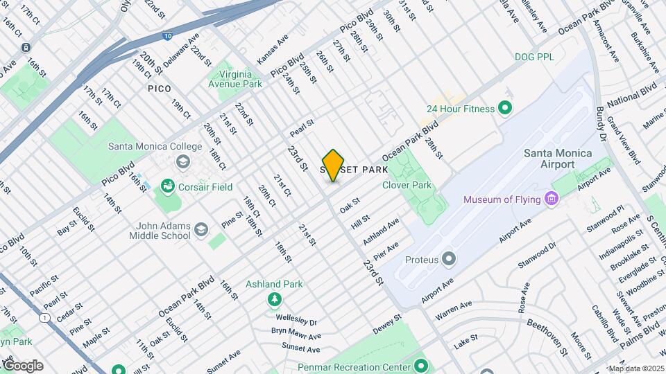 2321 Ocean Park Blvd Mapa y Detalles de la Ubicación