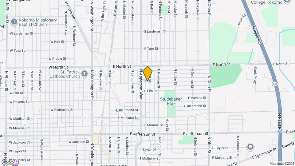 1125 N Bell St Map and Location Details