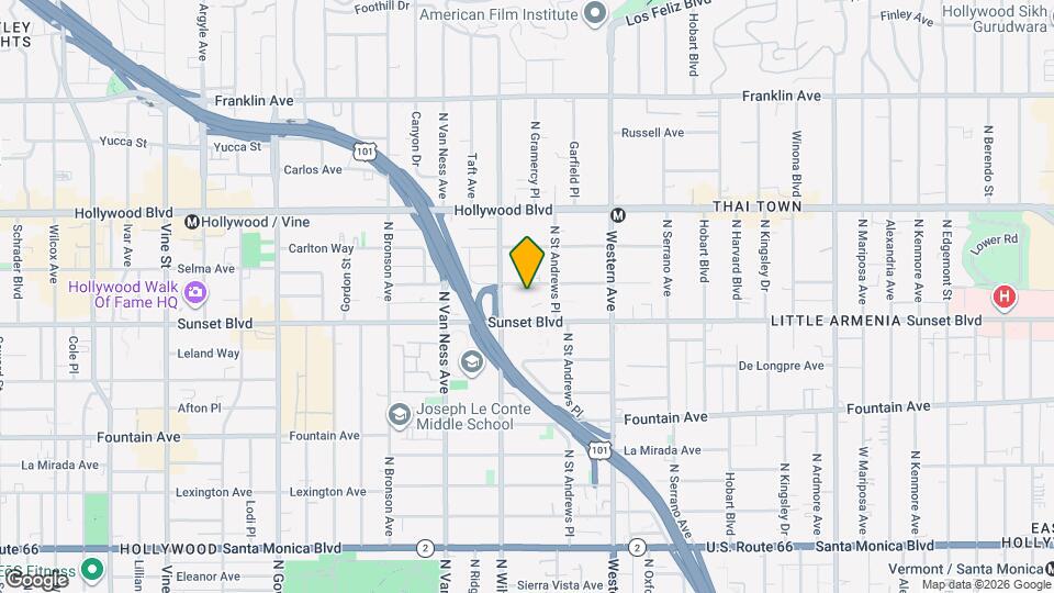 5632 Harold Way, Unit 4 Map and Location Details