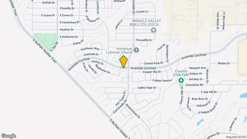 1821 E Periwinkle Way Map and Location Details