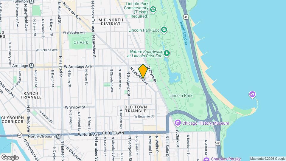 1902 N Lincoln Ave, Unit B01 Mapa y Detalles de la Ubicación