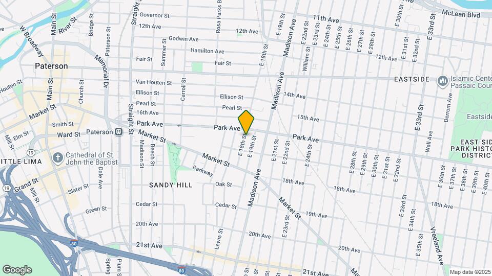 743 E 18th St Map and Location Details