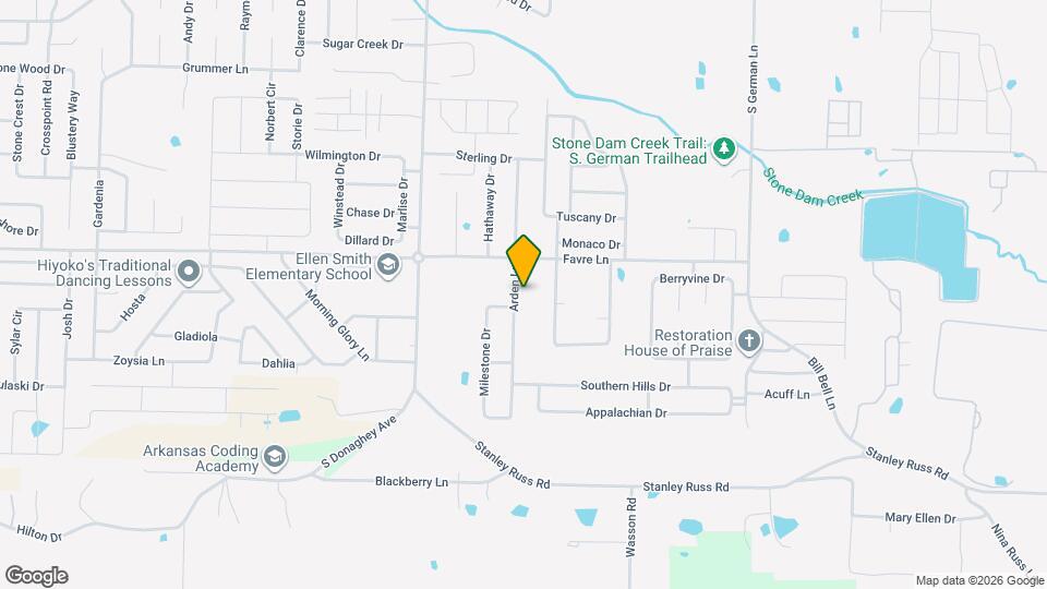 1650 Raden St Map and Location Details