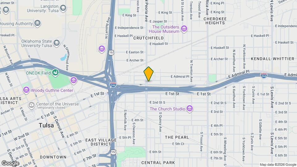 1/2 N Peoria Ave Map and Location Details
