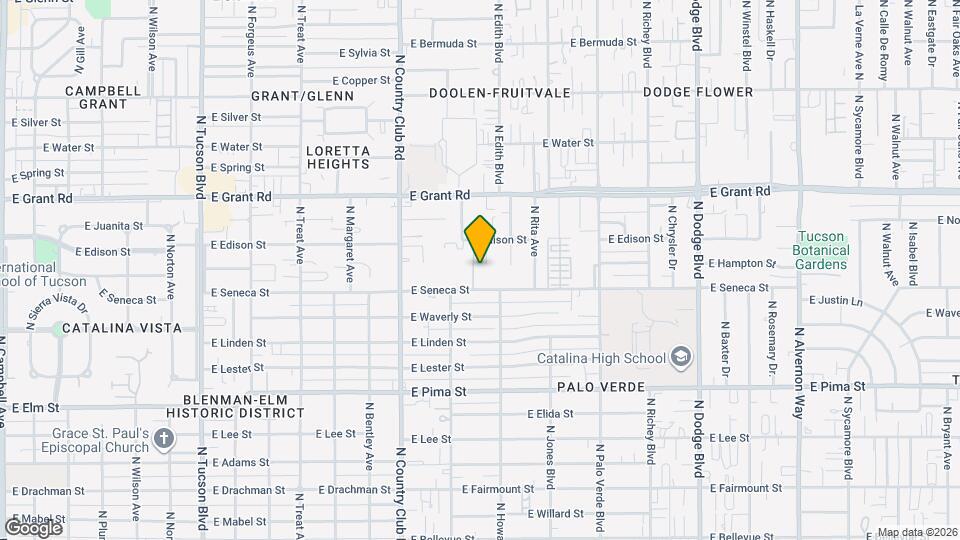 2107 N Edison Terrace Mapa y Detalles de la Ubicación