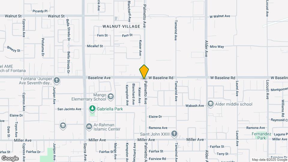 7312 Palmetto Ave Map and Location Details