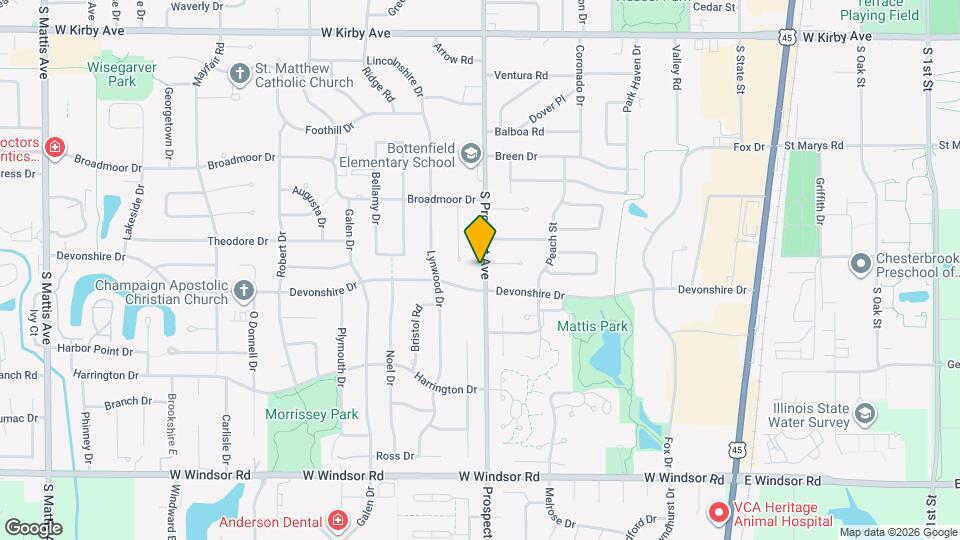 2005 S Prospect Ave Mapa y Detalles de la Ubicación