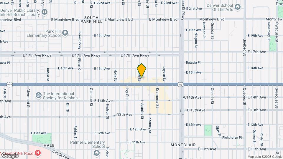 1524 Jasmine St, Unit 4 Map and Location Details