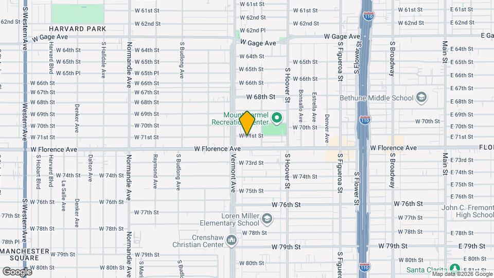 934 1/2 West 71st Street Map and Location Details