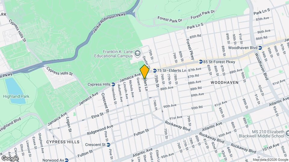 36 Eldert Ln Map and Location Details