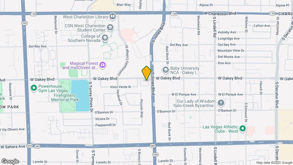 6125 W Oakey Blvd Map and Location Details