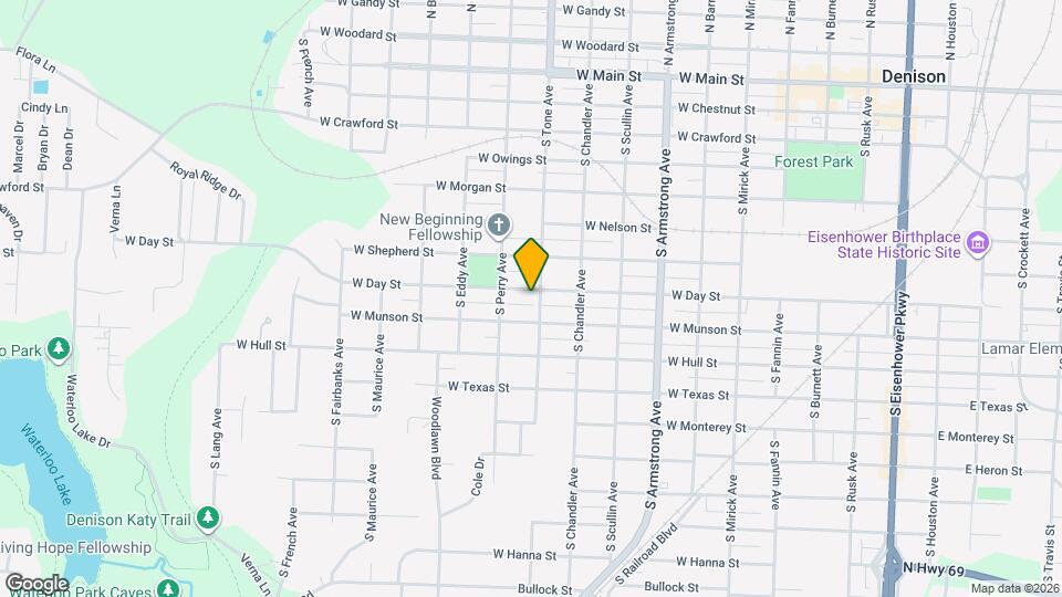 1108 W Day St Map and Location Details