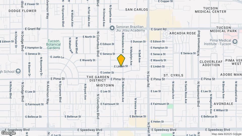 1869-1875 N Belvedere Ave Map and Location Details