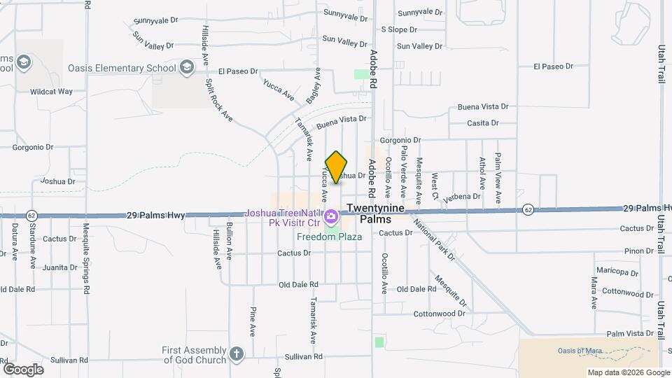6432 Smoketree Ave, Unit #1 Map and Location Details