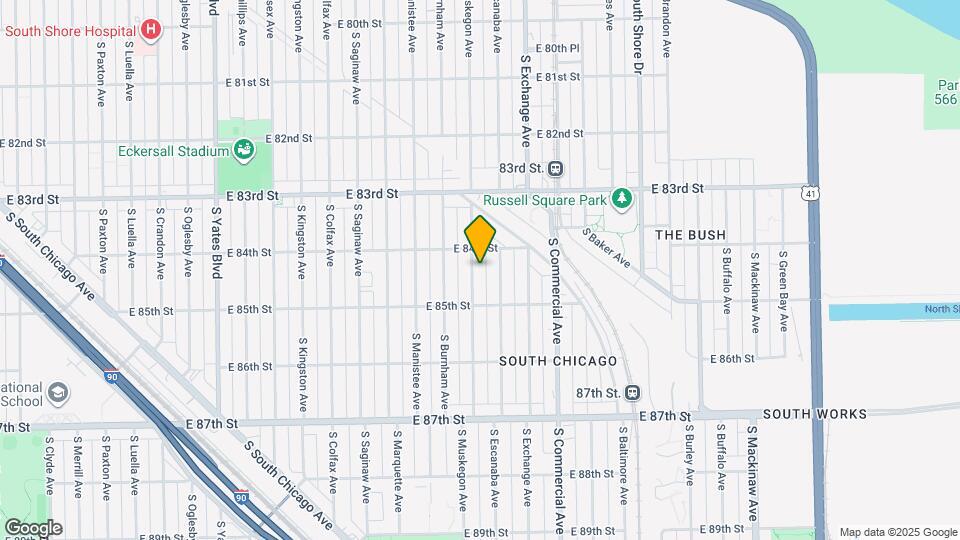 8423 S Muskegon Ave Map and Location Details