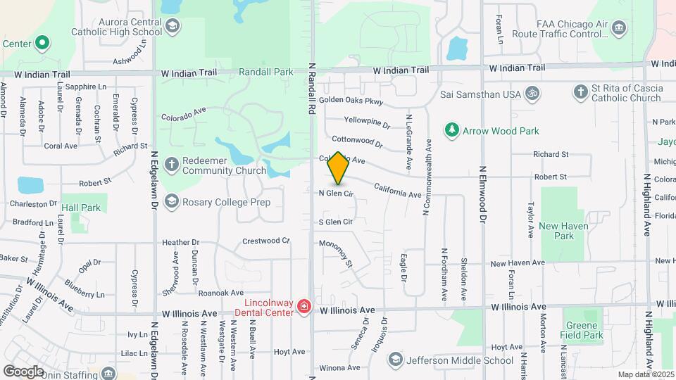 1387 S Glen Cir Map and Location Details