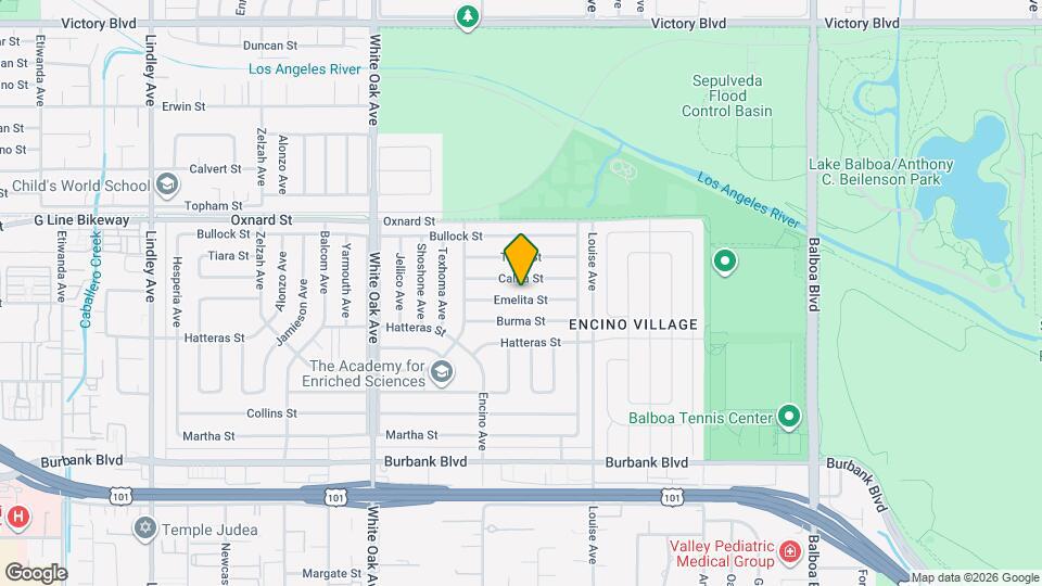 17425 Emelita St Map and Location Details