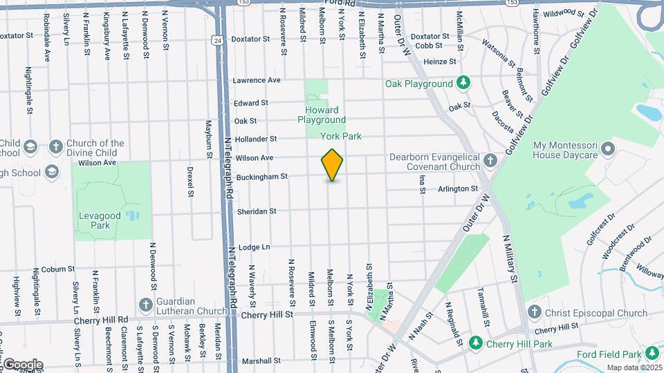916 N Melborn St Map and Location Details
