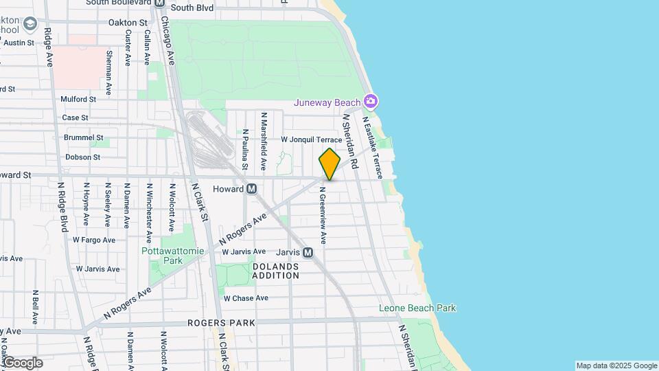 1440 W Howard St Mapa y Detalles de la Ubicación
