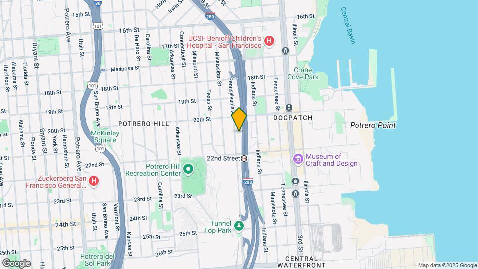 593 Pennsylvania Ave Map and Location Details