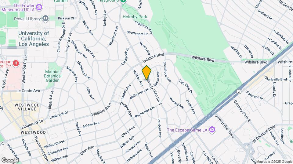 1277 S Beverly Glen Blvd Map and Location Details