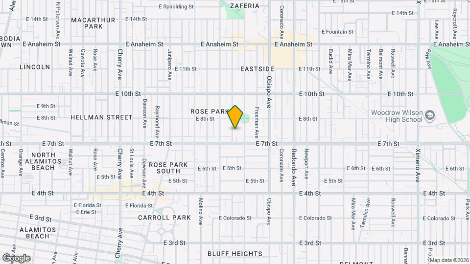 744 Gladys Ave Mapa y Detalles de la Ubicación