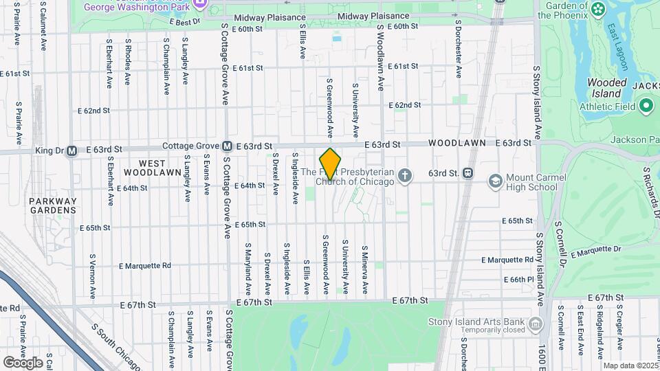 6402 S Greenwood Ave Map and Location Details