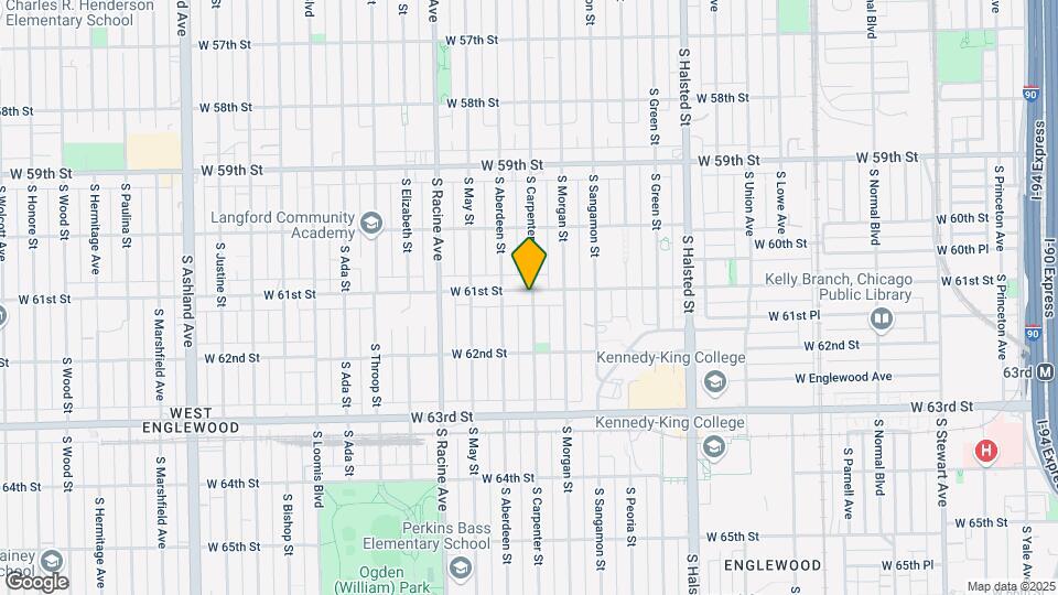 1035 W 61st St Mapa y Detalles de la Ubicación