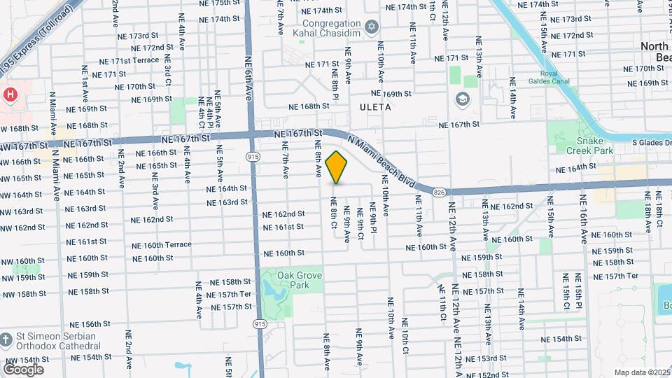 860 NE 164th St Map and Location Details