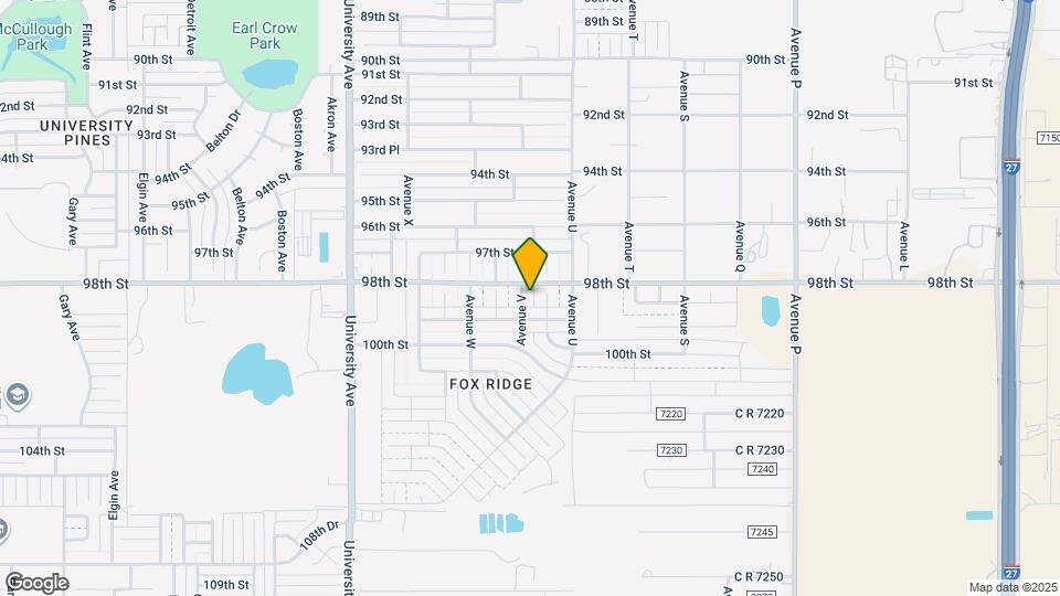 9803 Avenue V Mapa y Detalles de la Ubicación
