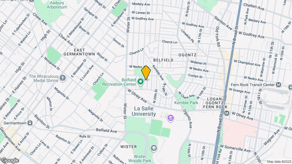 5734 N Lambert St Map and Location Details