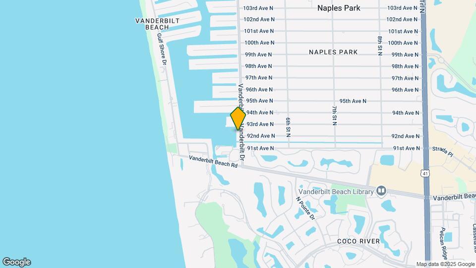 Vanderbilt Lagoon Villas Condominium Map and Location Details