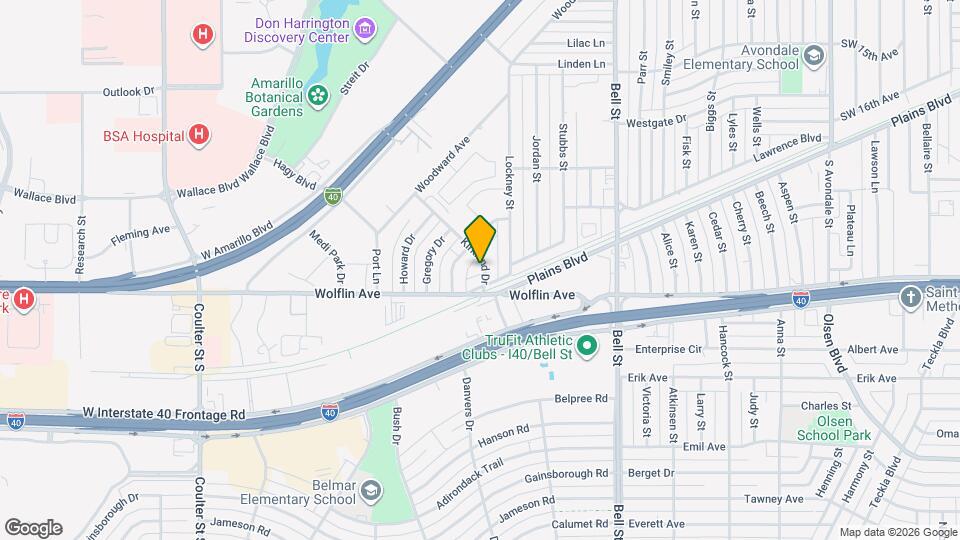 1910 Kirkland Dr Mapa y Detalles de la Ubicación