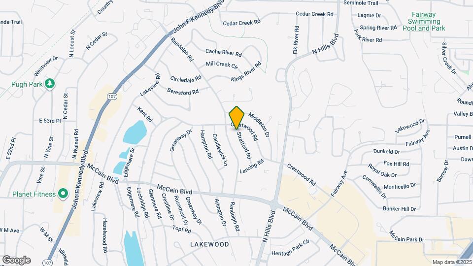 5205 Stratford Rd Map and Location Details
