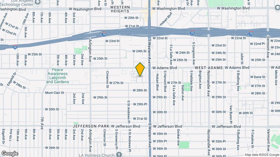 2641 S Manhattan Pl Map and Location Details